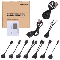 LAUNCH Motorcycle Diagnostic Connector Kit 2.0 with Software Activation Card for CRP919E BT, Pro Elite, X431 V, V+ V5, Pro3s+ V5, Pro5, PAD V, PAD VII