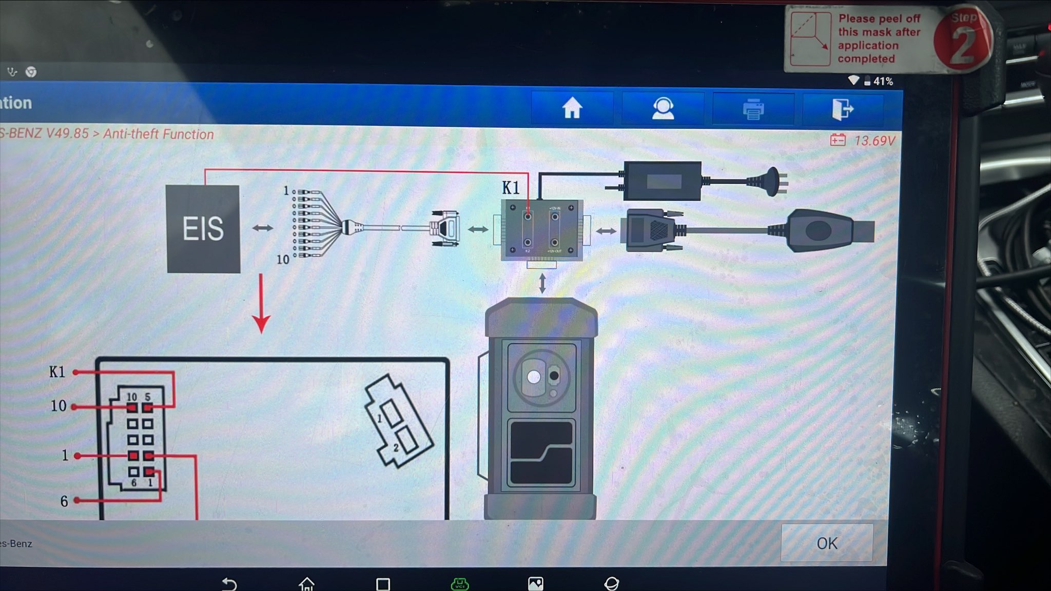 Launch X431 MCU3 Adattatore