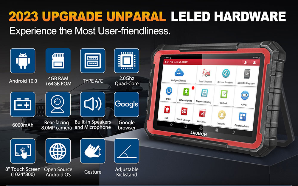 launch x431 pro elite new hardware