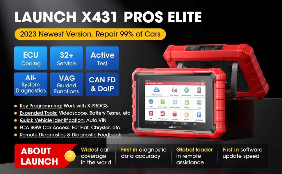 Launch X431 PROS ELITE Bidirectional Scan Tool 