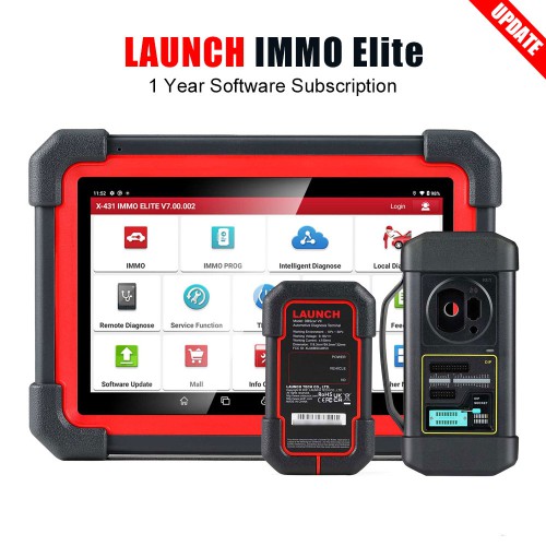 [Attivazione in Linea] Abbonamento di 1 anno all'aggiornamento software per il programmatore di chiavi Launch X431 IMMO Elite