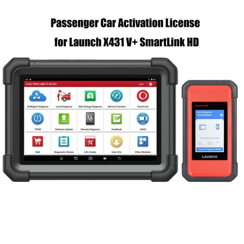 Licenza software per autovetture per strumento diagnostico per autocarri pesanti Launch X431 V+ SmartLink HD