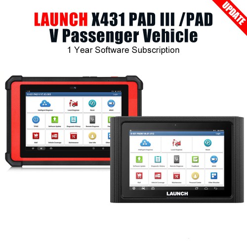 [1 Year] Launch X431 PAD III/PAD V/ PAD V Elite Software Renewal Card for Gasoline Vehicles