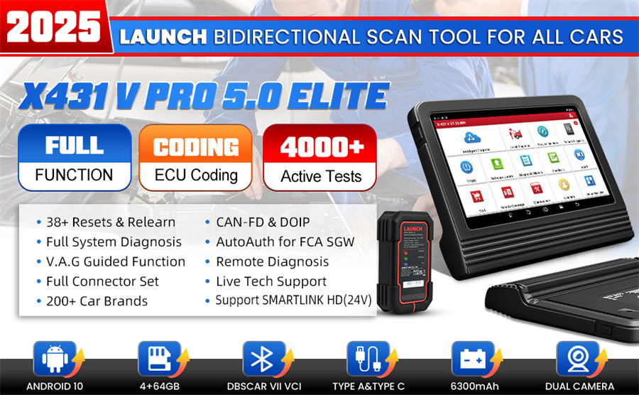 Originale Launch x431 V 5.0 8 pollici