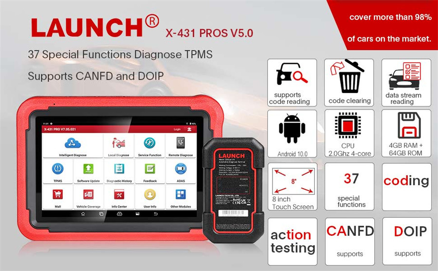 LAUNCH X431 PROS V5.0 OE-Livello