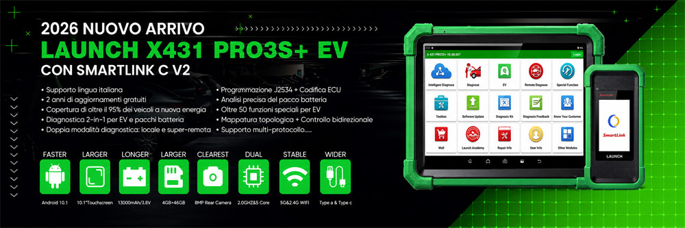 LAUNCH X431 PRO3S+ EV Diagnostic Scanner-x431-it