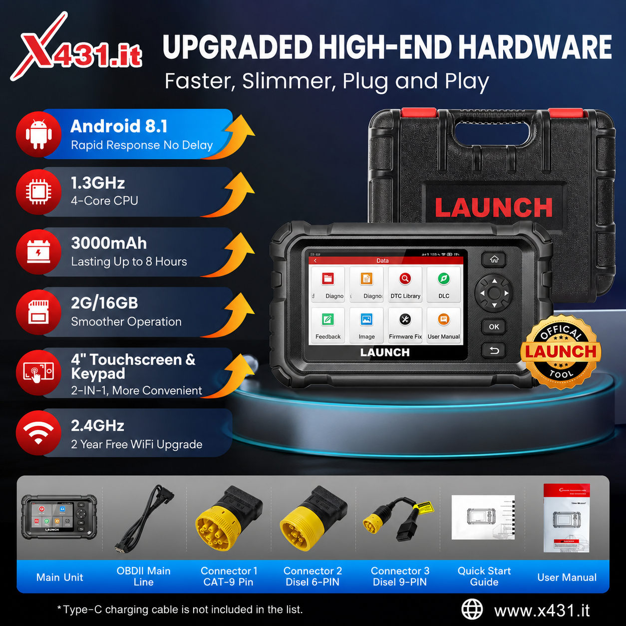 LAUNCH CRP129 HD Heavy-duty Diagnostic Tool-x431.it