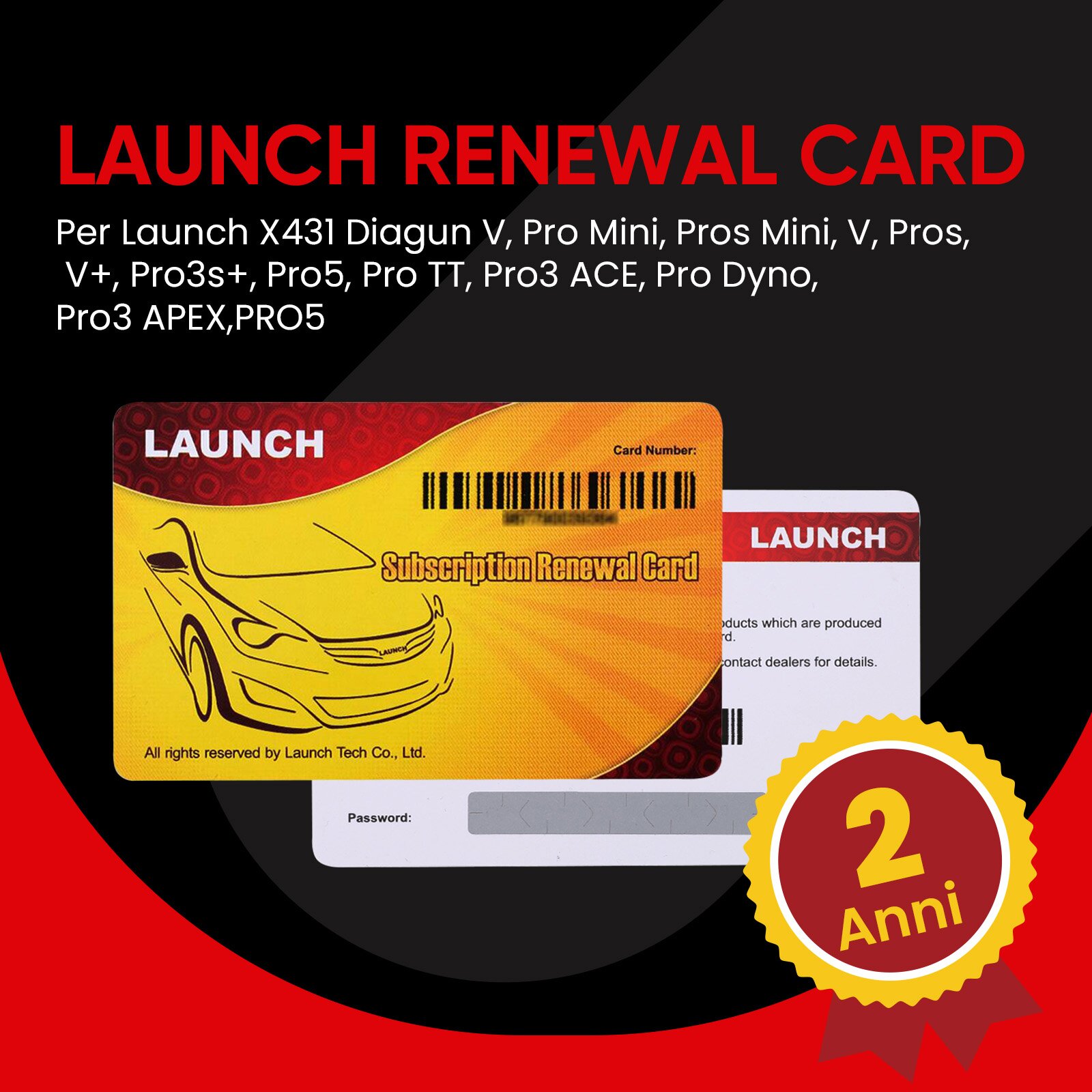 Two Years Online Software Update Service for Launch X431 Gasoline Scanner-X431.it