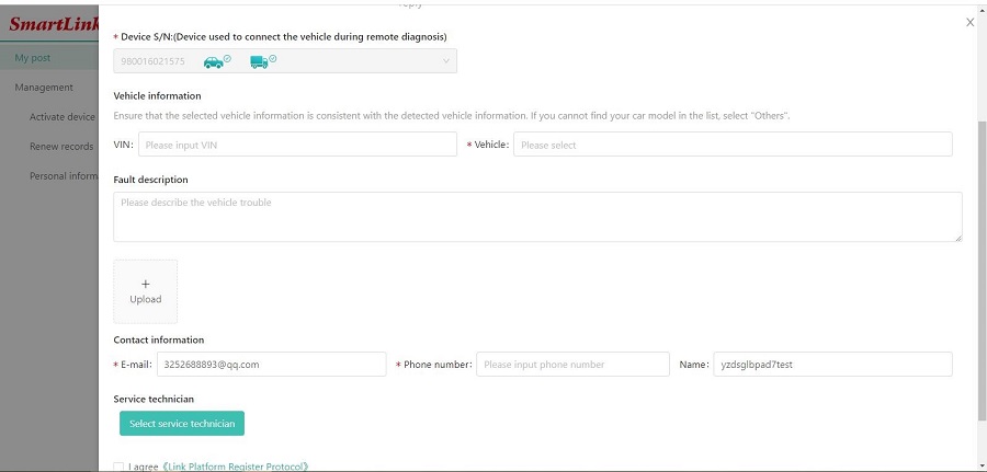 Steps for SmartLink C Activation-x431.it