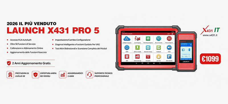 Il Più Venduto in Italia Launch X431 PRO 5-x431.it