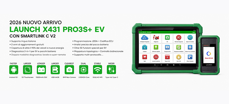2026 Nuovo Pro3S+ EV-X431.it